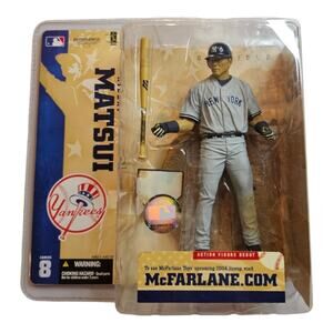McFarlane Hideki Matsui MLB Series 8 New York Yankees Action Figure 2004